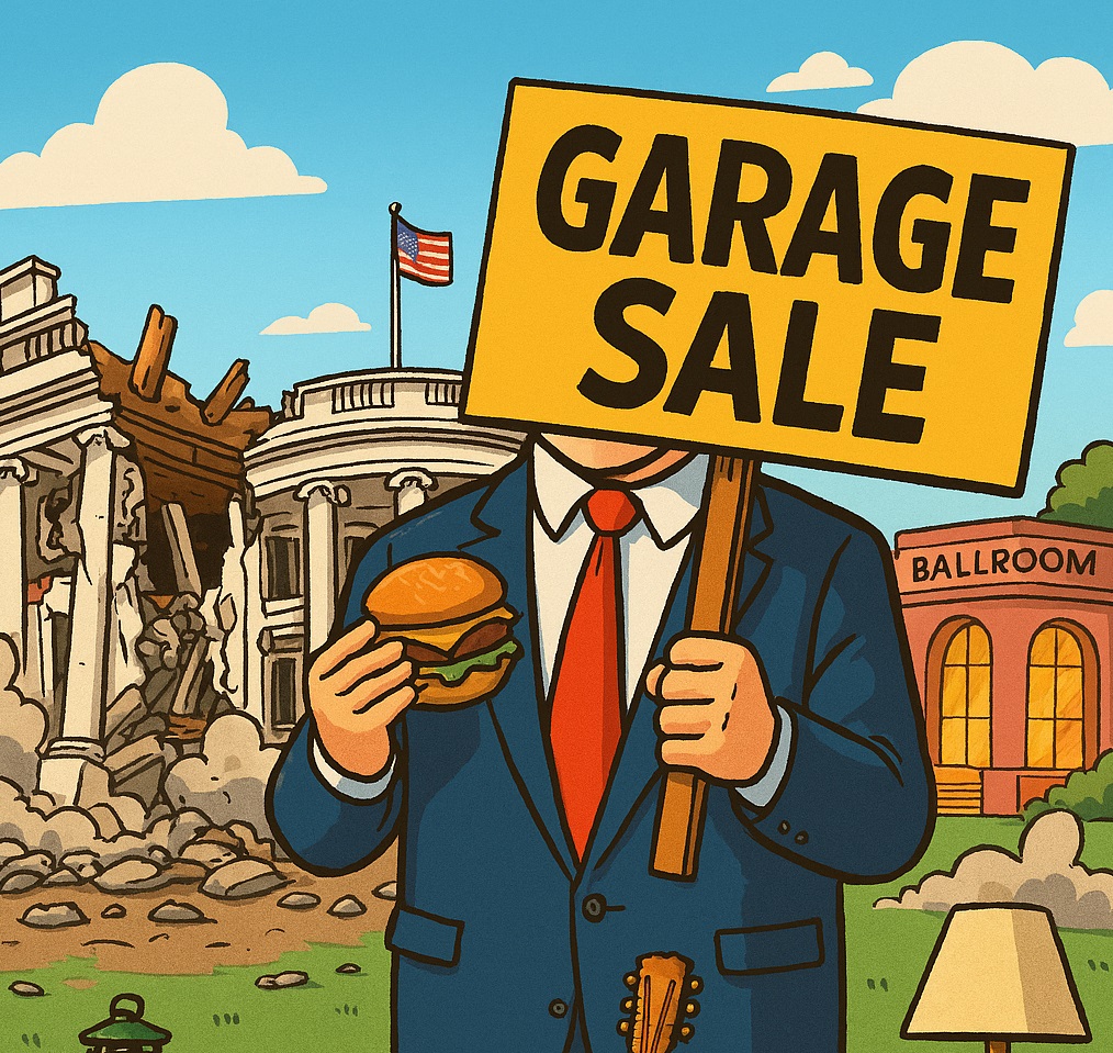 Bargain hunters at the sale
